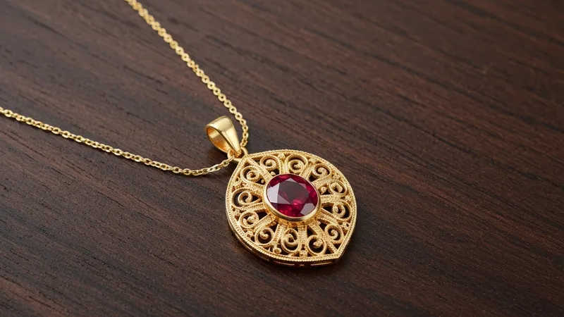 Accessoiriser Avec Un Pendentif En Rubis