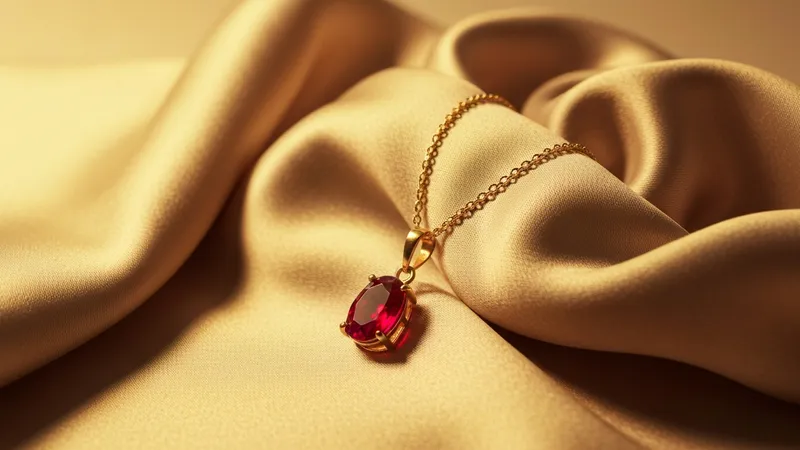 Associations De Couleurs Avec Le Pendentif Rubis